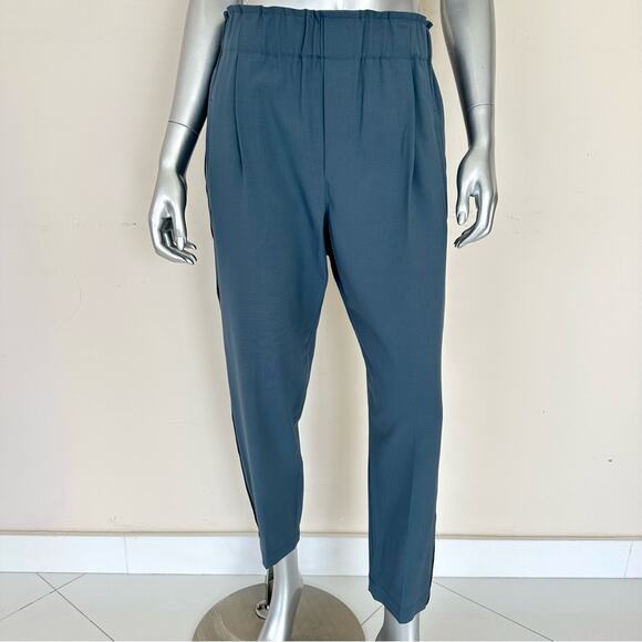 Brunello Cucinelli women navy wool pants size 6 US Retail 2250$ - Picture 1 of 15
